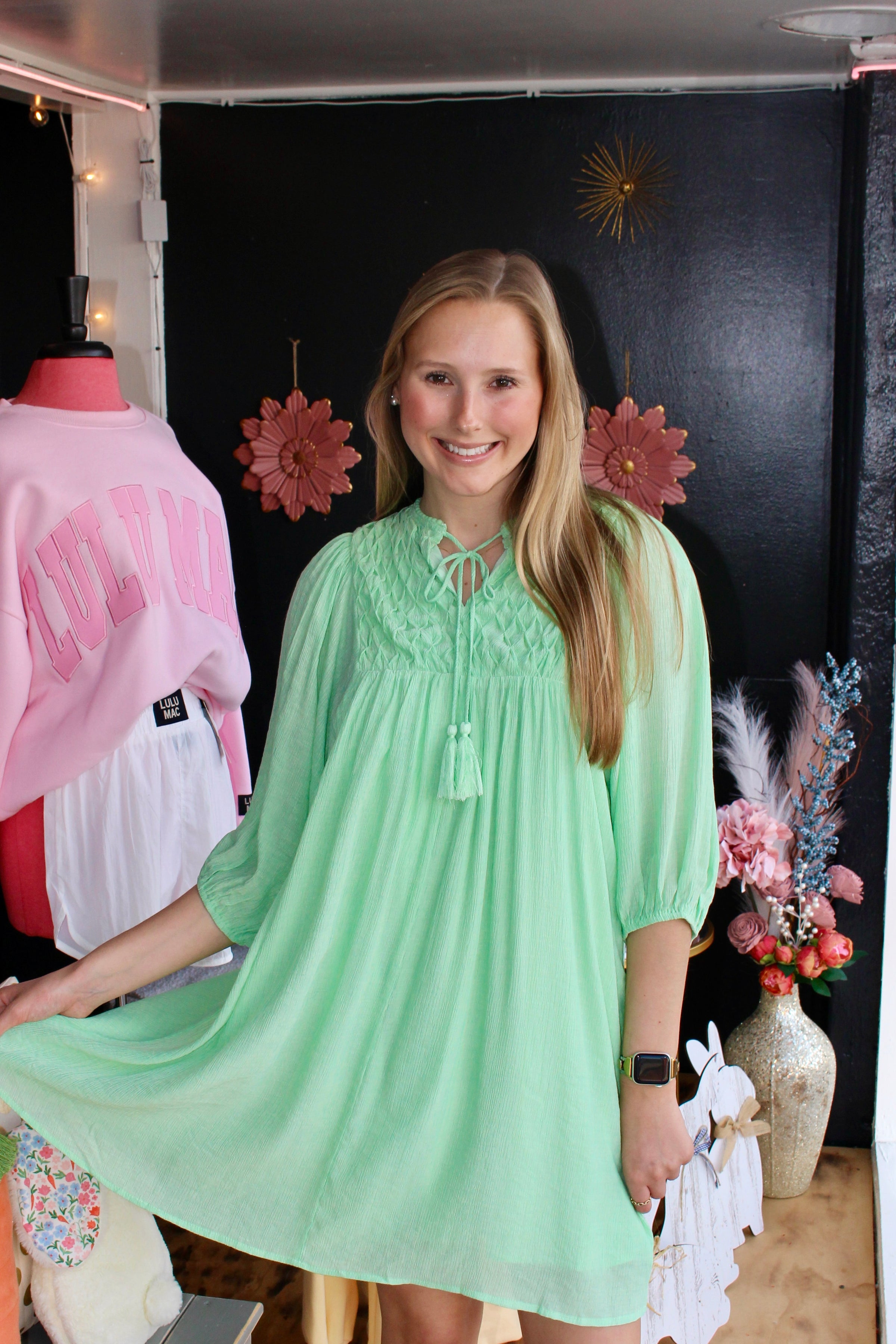 Babydoll Dress 3/4 Length Sleeves | Murphy's Babydoll Dress 3/4 Length Sleeves | Murphy's